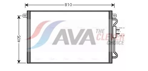 Condensor, airconditioning AVA QUALITY COOLING CRA5075)