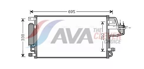 Condenser, air conditioning AVA QUALITY COOLING HY5156D)