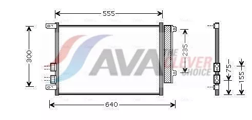 Condenser, air conditioning AVA QUALITY COOLING ALA5088D)