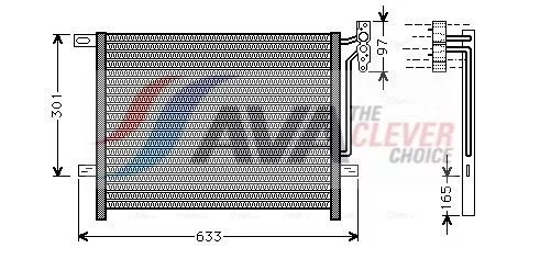 Condenser, air conditioning AVA QUALITY COOLING BW5203)