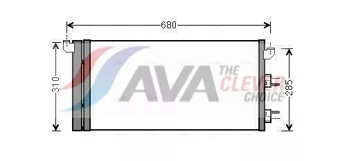 Condensor, airconditioning AVA QUALITY COOLING FTA5293D)