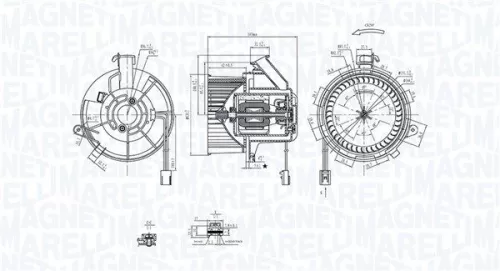 Binnenventilator MAGNETI MARELLI 069412290010)