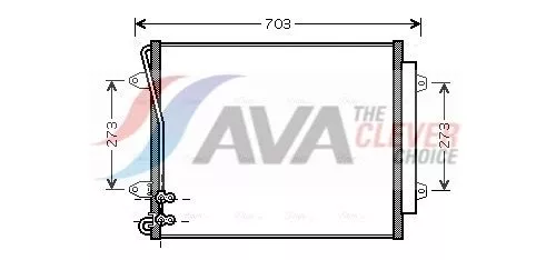 Condensor, airconditioning AVA QUALITY COOLING VNA5226D)
