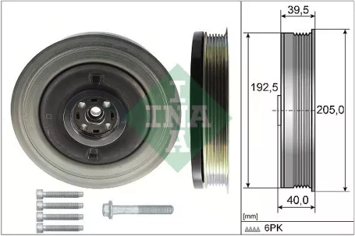 Riempoelieset, krukas Schaeffler INA 544 0503 20)