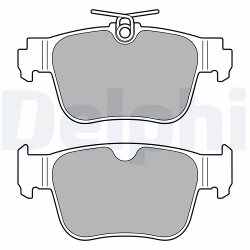 Brake Pad Set, disc brake DELPHI LP3669)