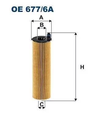 Oliefilter FILTRON OE 677/6A)