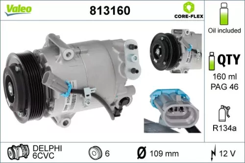 Compressor, air conditioning VALEO 813160)