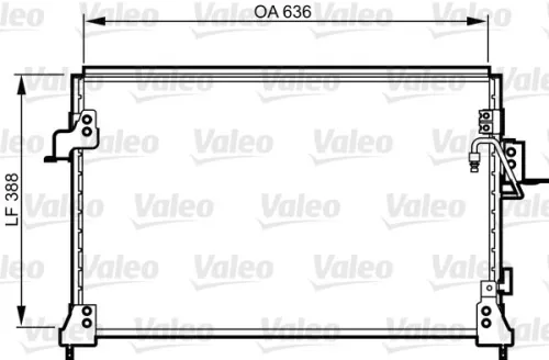 Condensor, airconditioning VALEO 818025)