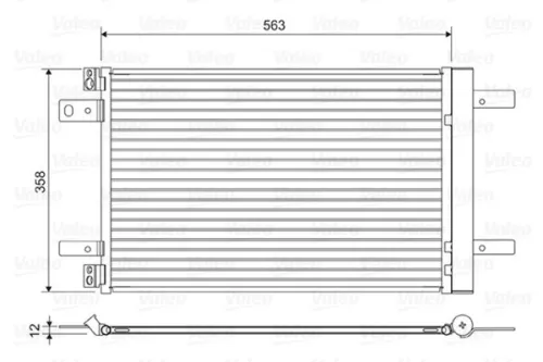 Condensor, airconditioning VALEO 822550)