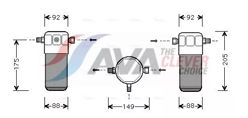 Dryer, air conditioning AVA QUALITY COOLING AID032)