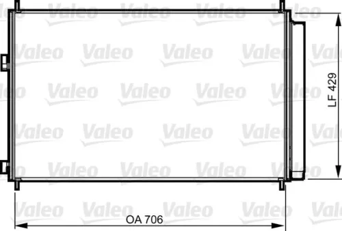 Condensor, airconditioning VALEO 814204)