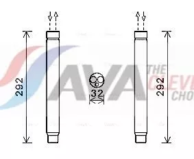 Wasdroger, airconditioning AVA QUALITY COOLING BWD445)