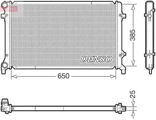 Radiator, motorkoeling DENSO DRM32016)