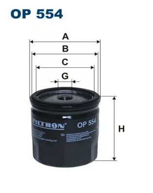 Oil Filter FILTRON OP 554)