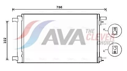 Condensor, airconditioning AVA QUALITY COOLING PEA5364D)