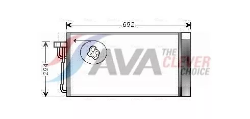 Condensor, airconditioning AVA QUALITY COOLING BWA5273D)