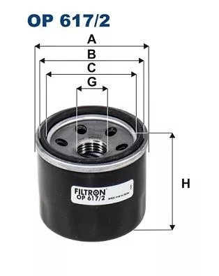 Oil Filter FILTRON OP 617/2)
