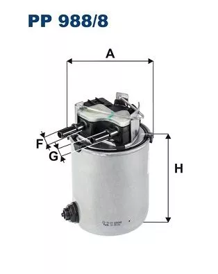 Fuel Filter FILTRON PP 988/8)