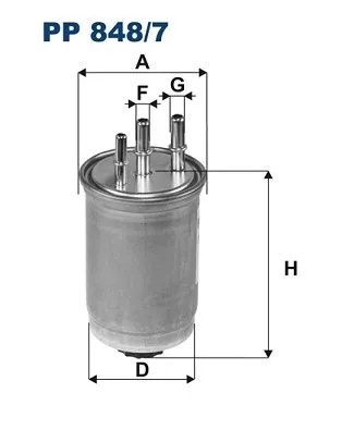 Fuel Filter FILTRON PP 848/7)