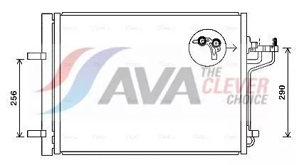 Condensor, airconditioning AVA QUALITY COOLING FD5488D)