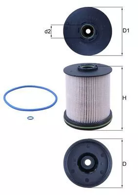 Brandstoffilter KNECHT KX 491/1D)