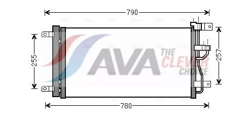 Condenser, air conditioning AVA QUALITY COOLING OLA5612D)