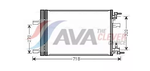 Condenser, air conditioning AVA QUALITY COOLING OLA5500D)