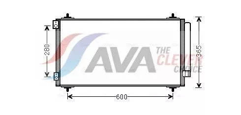 Condensor, airconditioning AVA QUALITY COOLING CNA5271D)