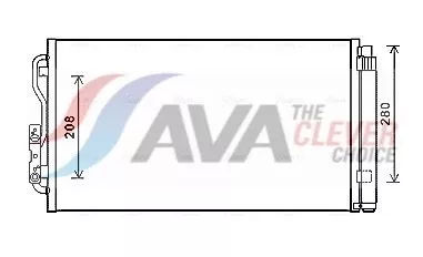 Condensor, airconditioning AVA QUALITY COOLING BWA5434D)