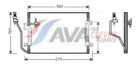Condenser, air conditioning HANS MSA5330)