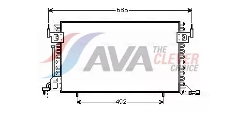 Condensor, airconditioning AVA QUALITY COOLING CN5100)