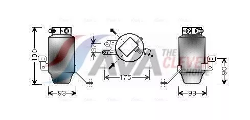Wasdroger, airconditioning AVA QUALITY COOLING BWD299)