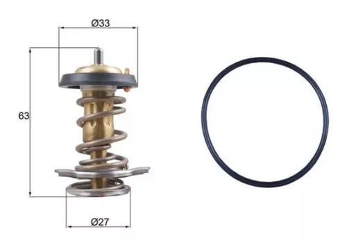 Thermostaat, koelvloeistof MAHLE TX 264 82D)