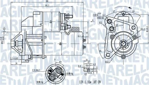 Starter MAGNETI MARELLI 063720681010)