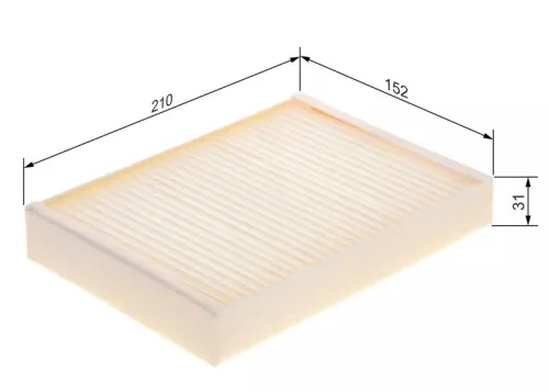Filter, cabin air BOSCH 1 987 435 121)