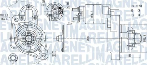 Starter MAGNETI MARELLI 063721378010)