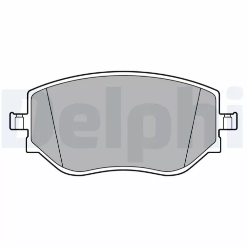 Brake Pad Set, disc brake DELPHI LP3644)
