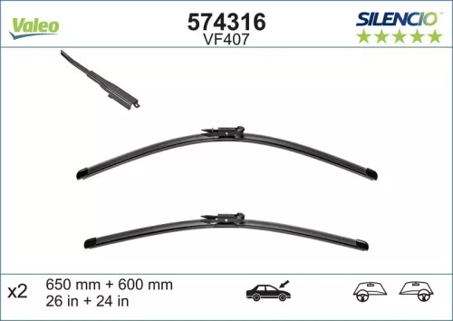 Ruitenwisser VALEO 574316)