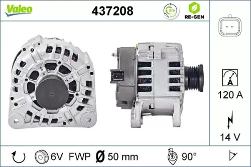 Alternator VALEO 437208)