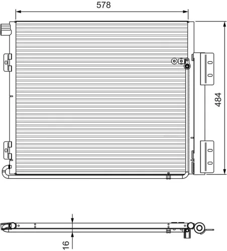Condensor, airconditioning VALEO 815060)