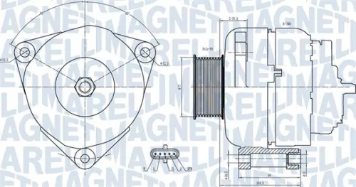 Alternator MAGNETI MARELLI 063731739010)