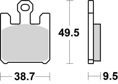 Remblokkenset, schijfrem BREMBO 07SU26SR)