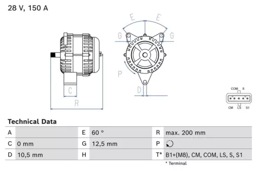 Dynamo BOSCH 0 986 085 300)