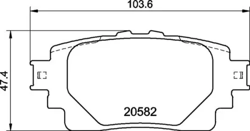 Brake Pad Set, disc brake BREMBO P 83 174)