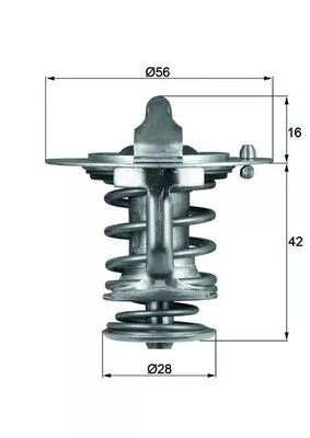 Thermostaat, koelvloeistof MAHLE TX 83 76D)