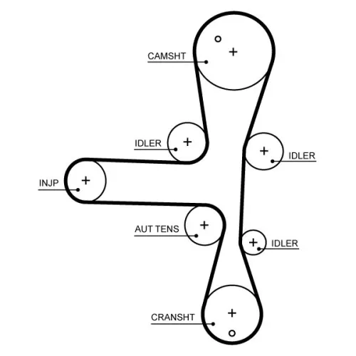 Timing Belt GATES 5701XS)