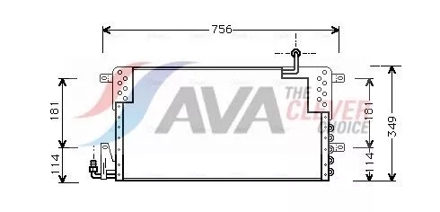 Condensor, airconditioning AVA QUALITY COOLING VN5161)