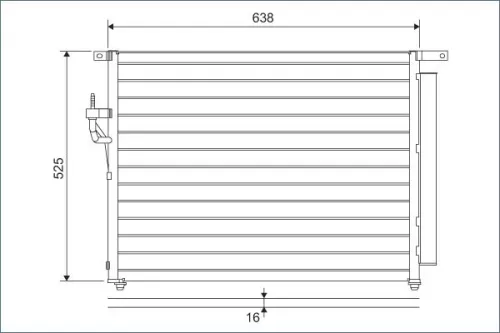 Condenser, air conditioning VALEO 822603)