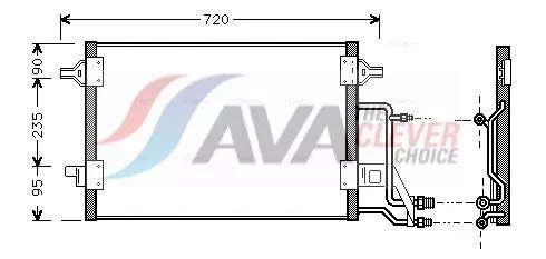 Condenser, air conditioning AVA QUALITY COOLING AI5140)