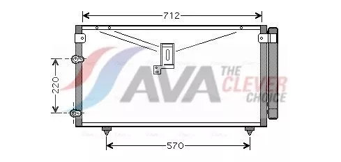 Condenser, air conditioning AVA QUALITY COOLING TO5383D)